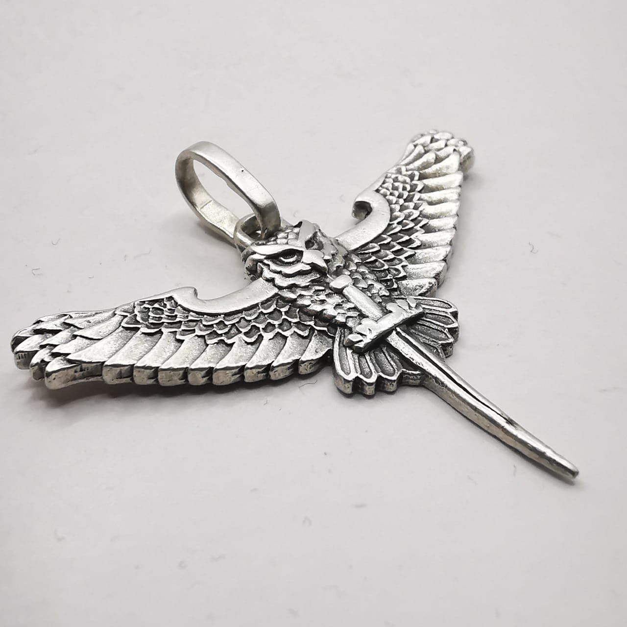 Sterling Silver Vintage Owl Pendant 925 Sterling Silver 5.40g Size ONE SIZE - 7 Thumbnail
