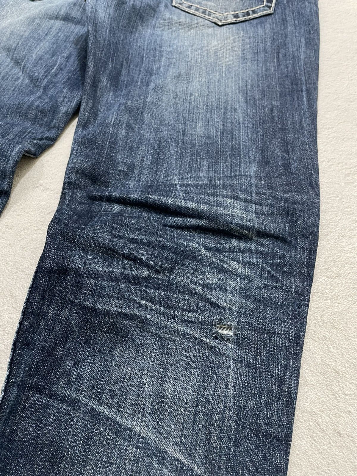 If Six Was Nine 2000s FRJ Blue Denim Washed y2k Size US 33 - 9 Thumbnail