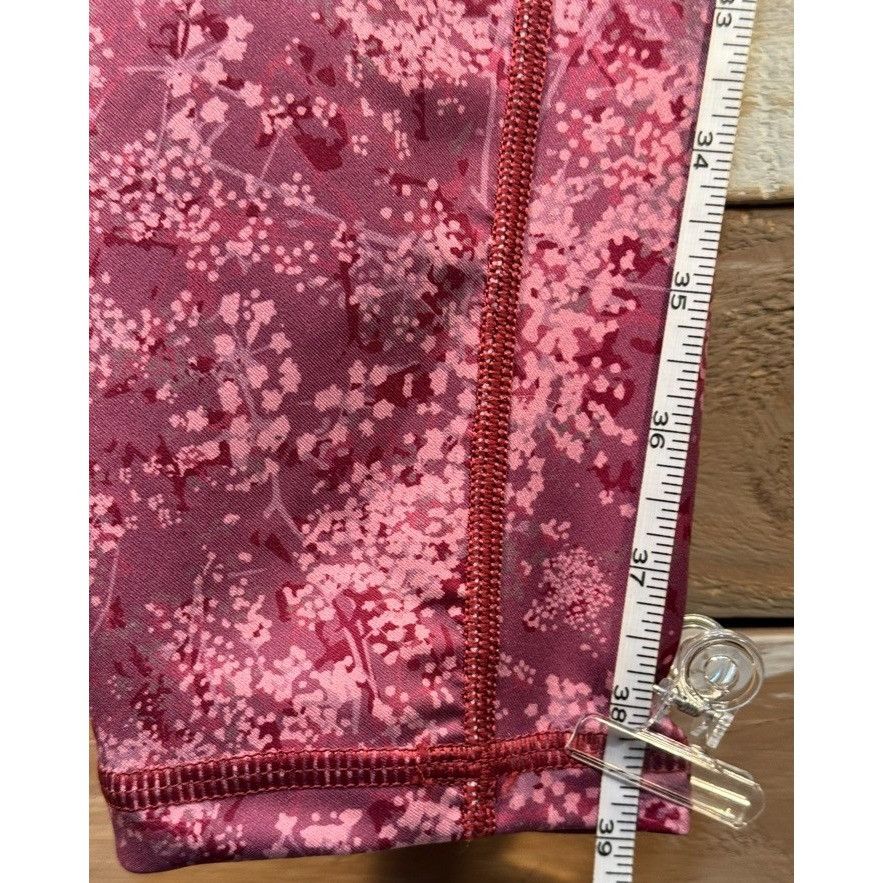 Disney Woman's BOOMBAH Colorful Pink Red Floral Leggings LARGE New Size 34" / US 12 / IT 48 - 7 Thumbnail
