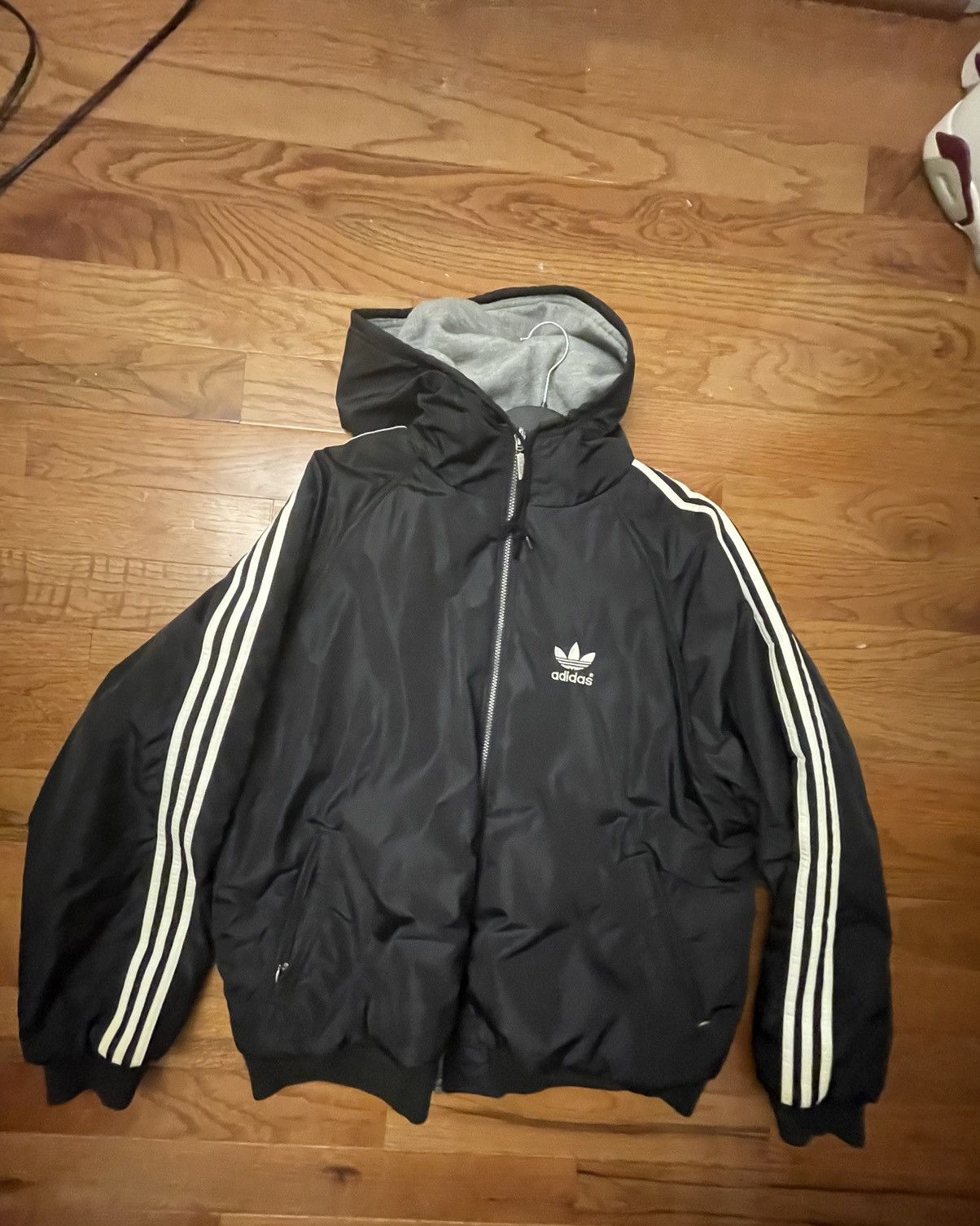 Vintage adidas hotsell reversible jacket