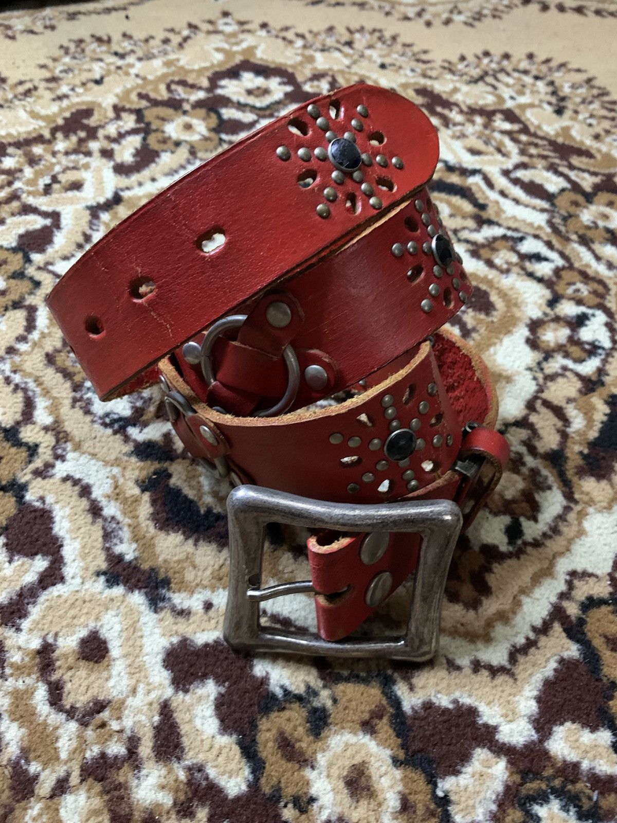 Vintage STUDDED BELT Size 34 - 1 Thumbnail