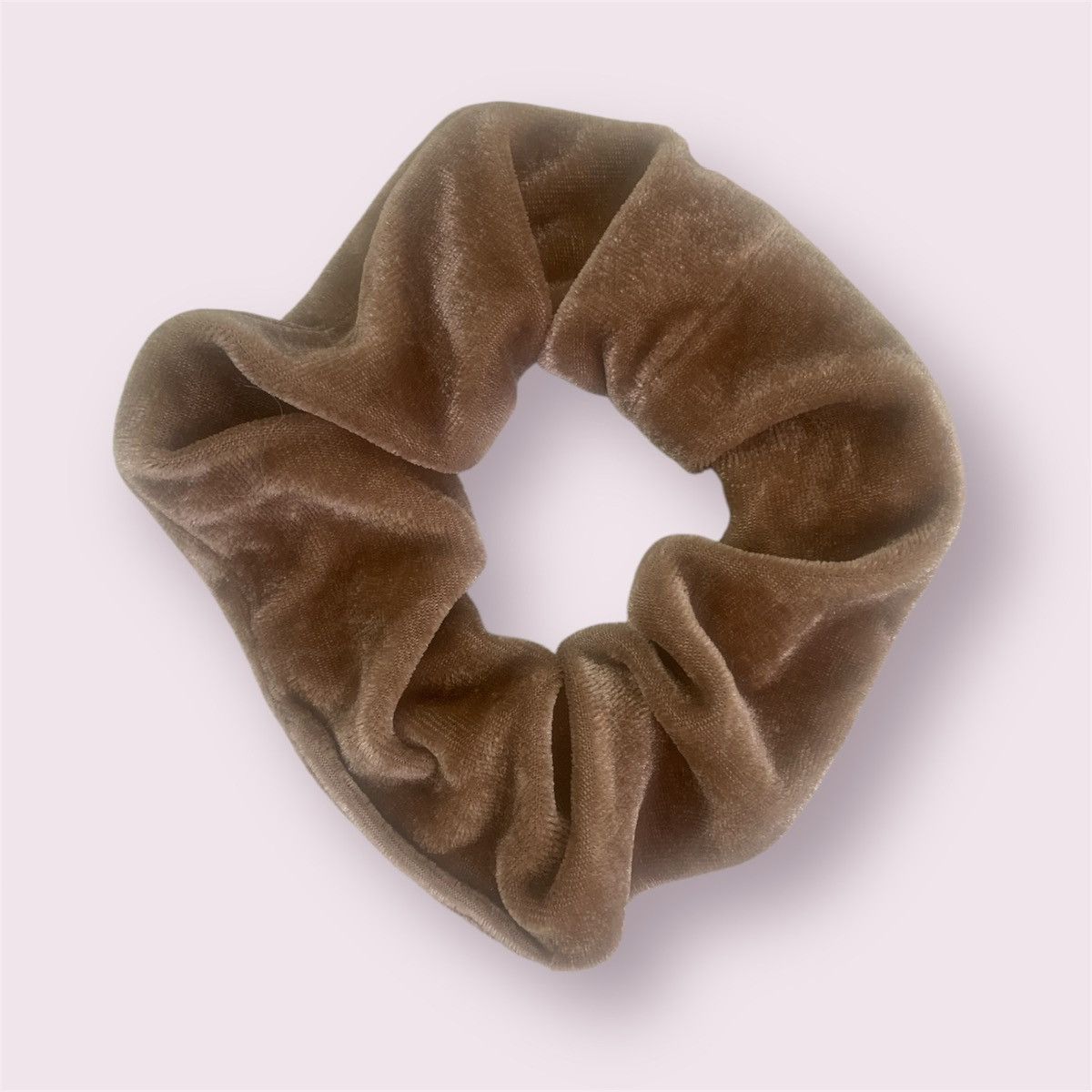 Vintage Velvet Taupe Scrunchie Size ONE SIZE - 1 Preview