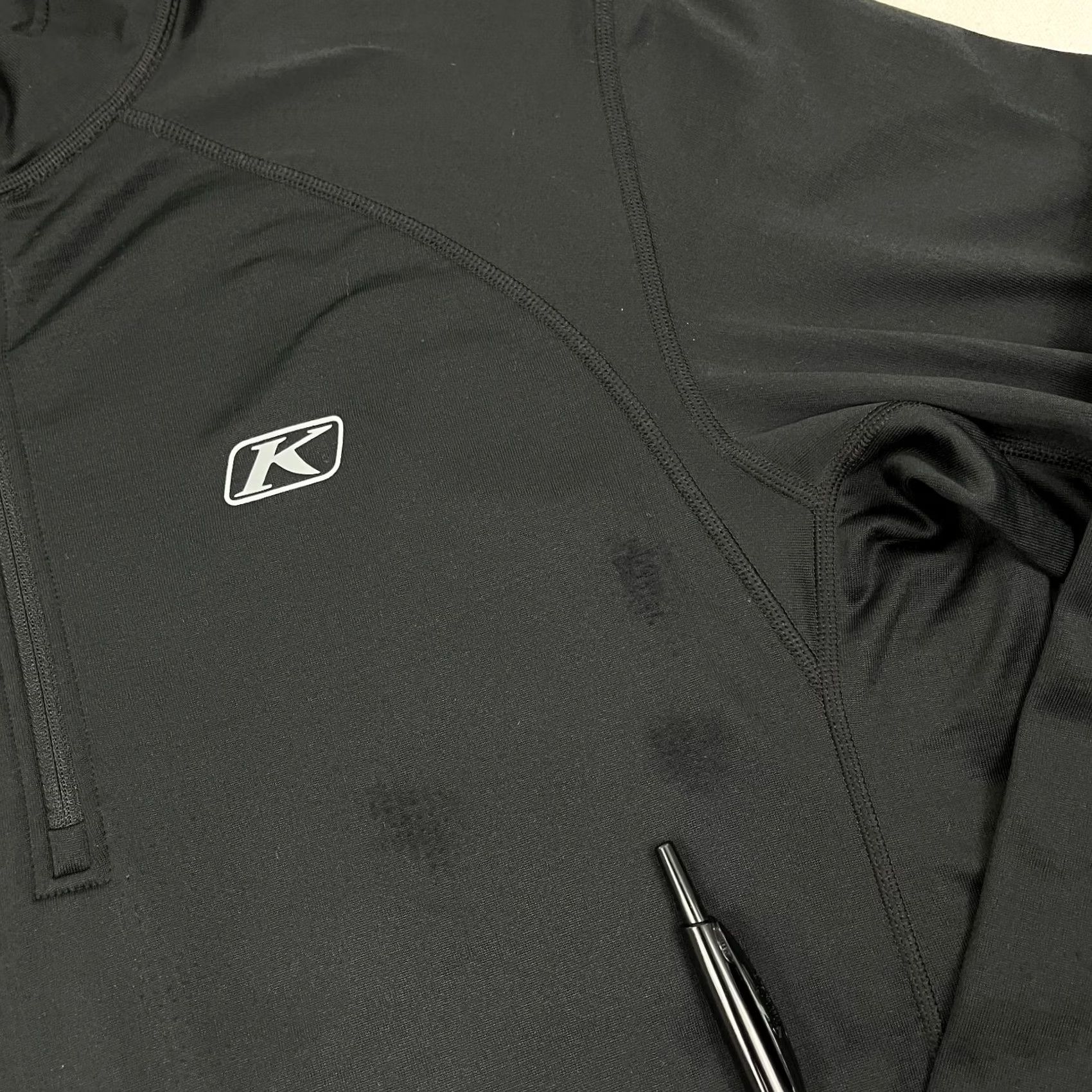 Vintage Klim Defender Pullover Mens M Black Fleece Lined Quarter Zip Active Sweatshirt Size US M / EU 48-50 / 2 - 4 Thumbnail
