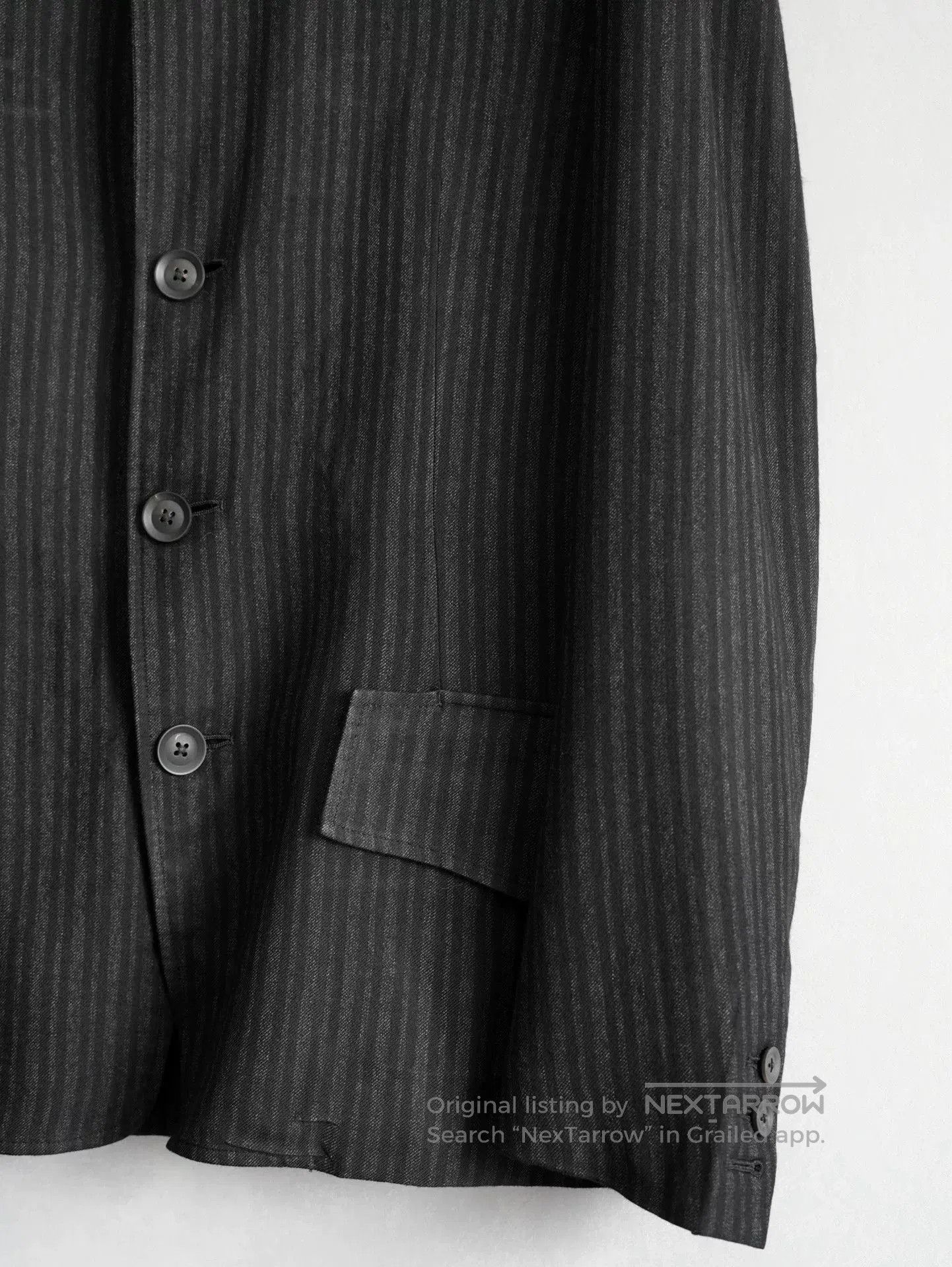 Yohji Yamamoto yohji yamamoto striped rayon jacket. Size US M / EU 48-50 / 2 - 6 Thumbnail