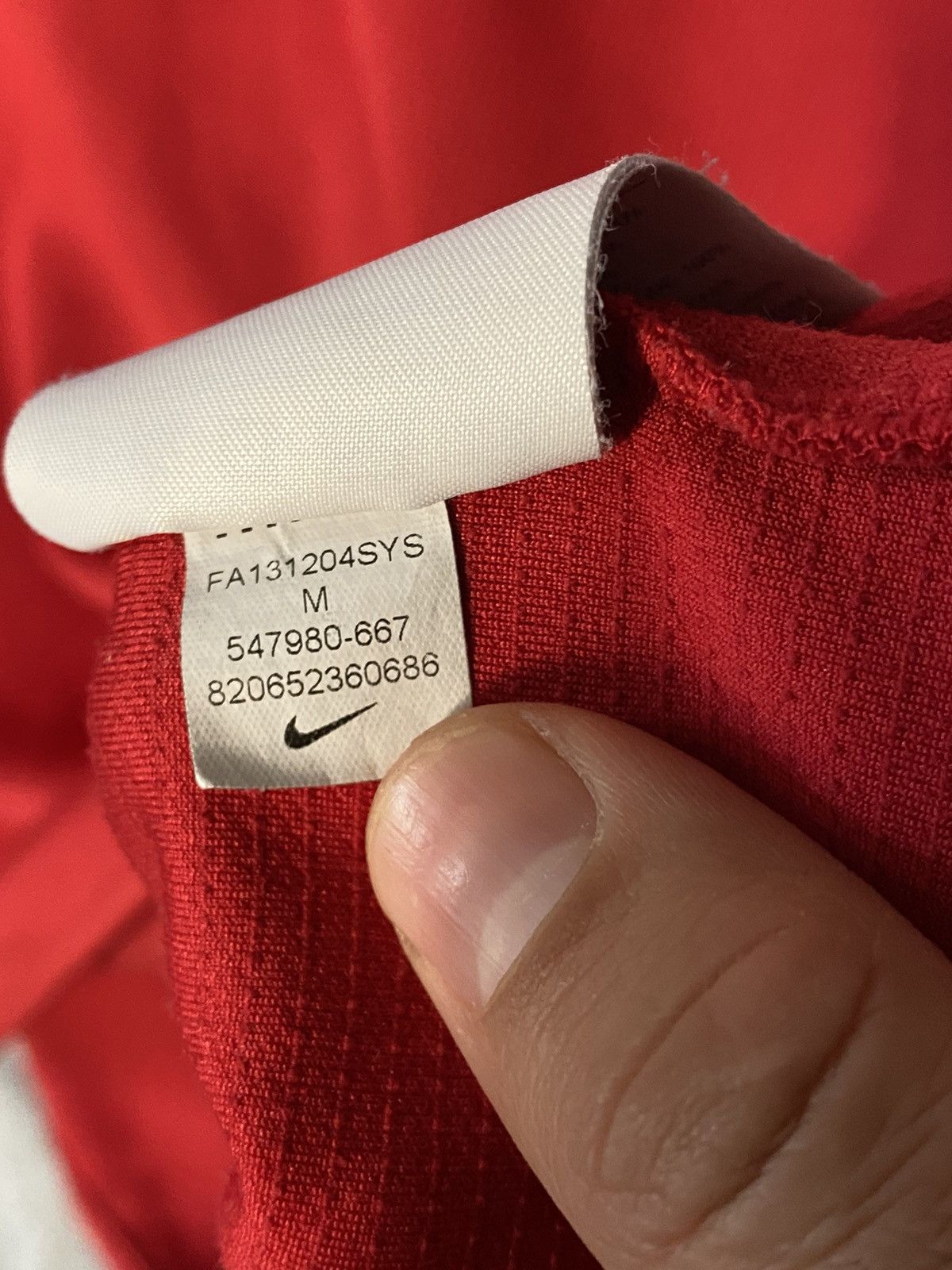 Nike × Vintage Vintage Nike Arsenal Football Jacket 1/4 Zip Hype Size US M / EU 48-50 / 2 - 4 Thumbnail