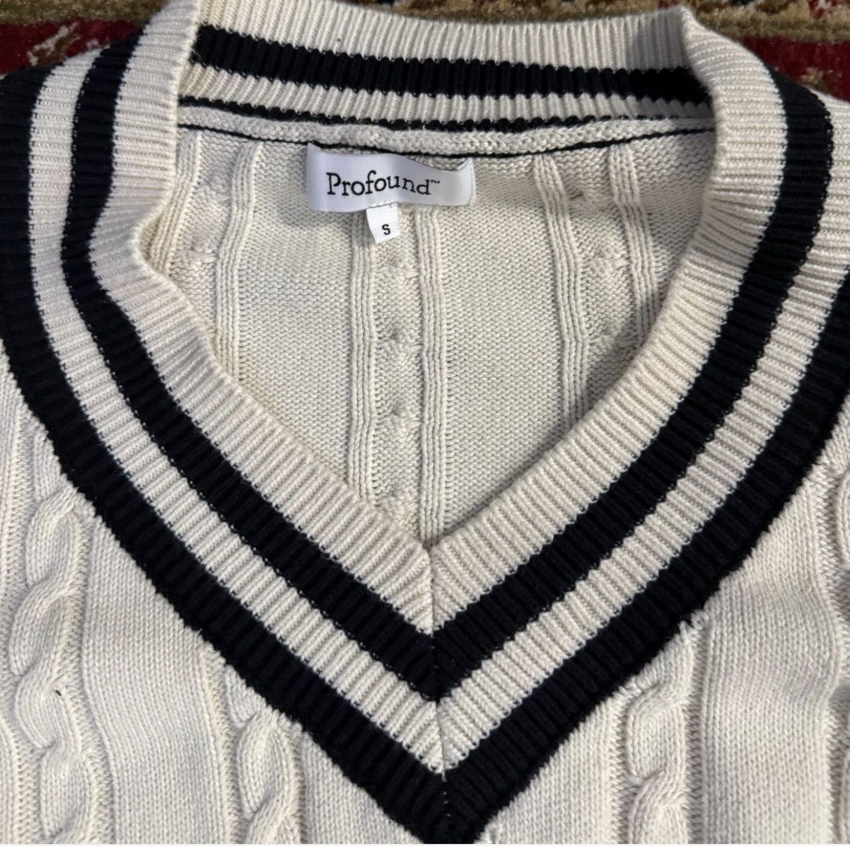 Other FOUND Knit Sweater in cream Size US S / EU 44-46 / 1 - 3 Thumbnail