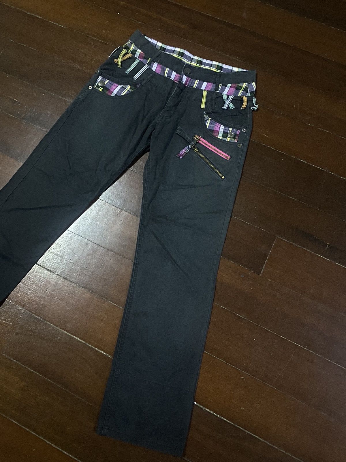 Japanese Brand Fire japanes brand double waist streetwear punks zipper Size US 34 / EU 50 - 3 Thumbnail
