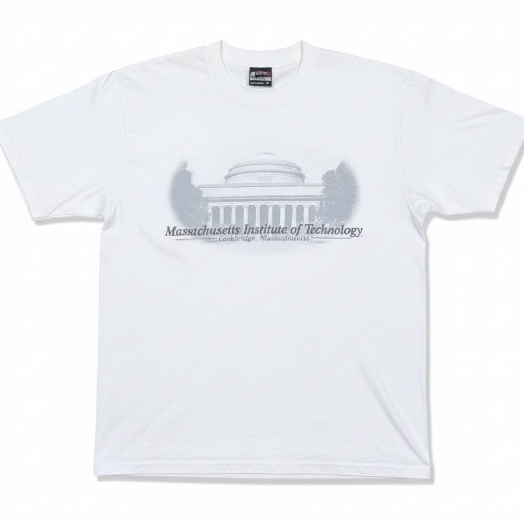 Gear for Sports Vintage 90s MIT Massachusetts Men's Gear White T-Shirt M Size US M / EU 48-50 / 2 - 1 Thumbnail