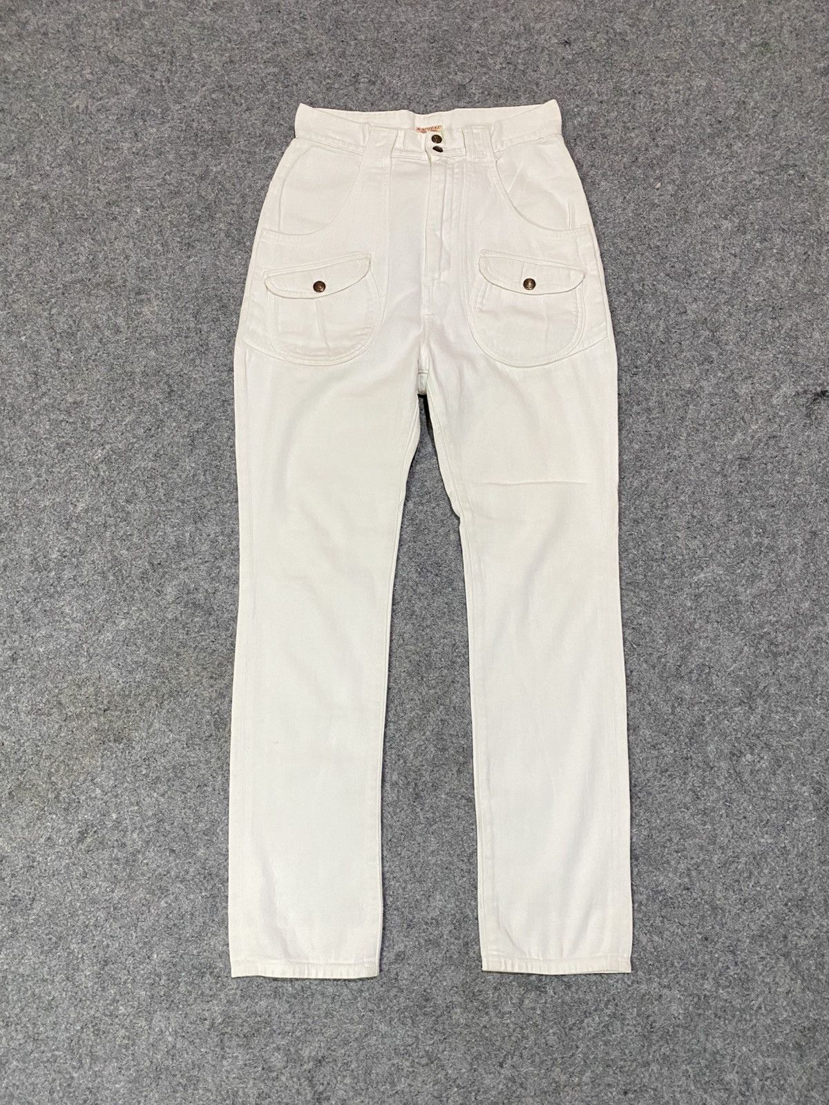 Kapital Kapital Japan White Buckleback Denim Size US 27 - 1 Thumbnail