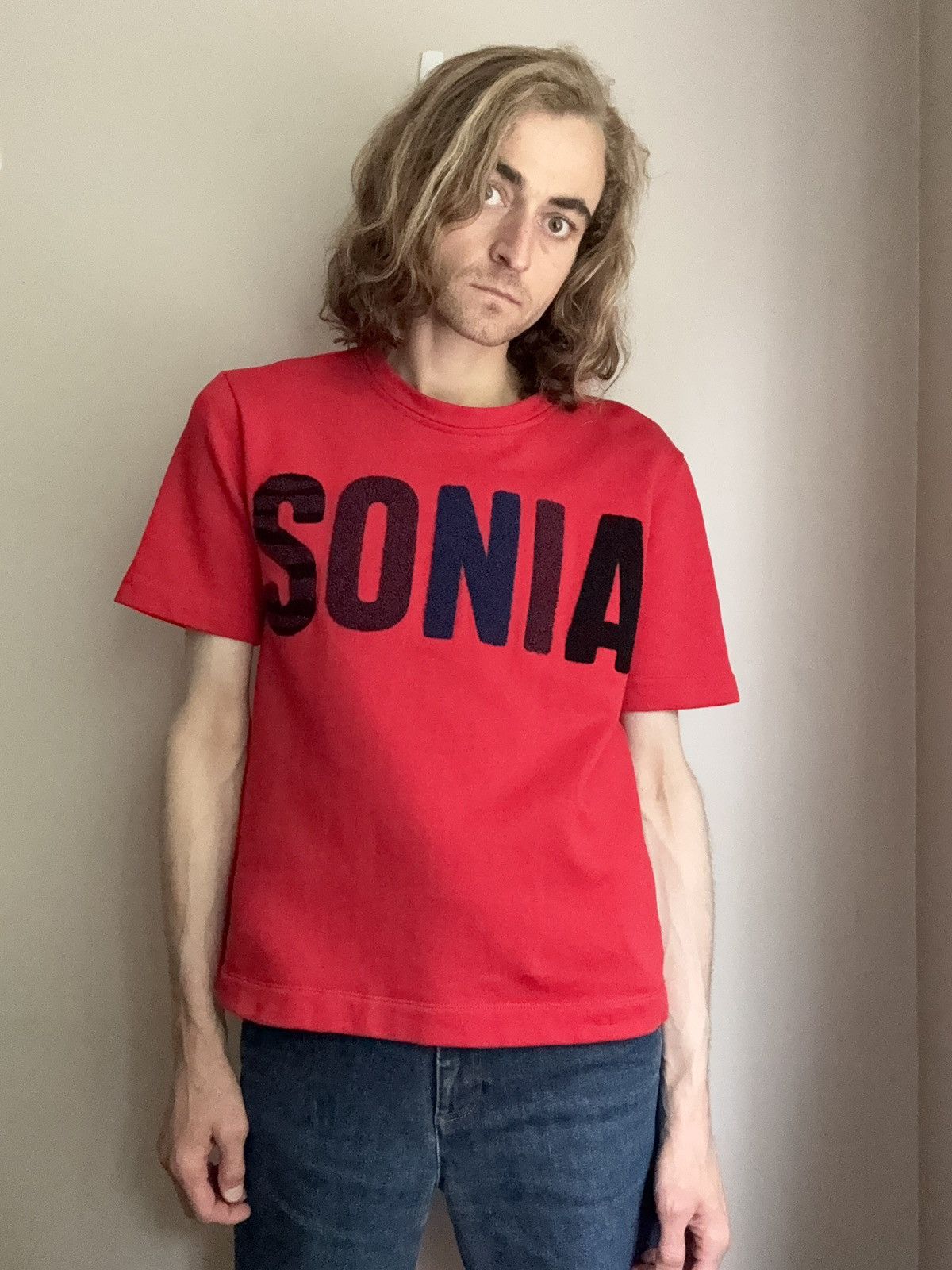 Sonia Rykiel Sonia Rykiel Embroidered Terry Cloth ‘SONIA’ Tee Size US S / EU 44-46 / 1 - 3 Thumbnail
