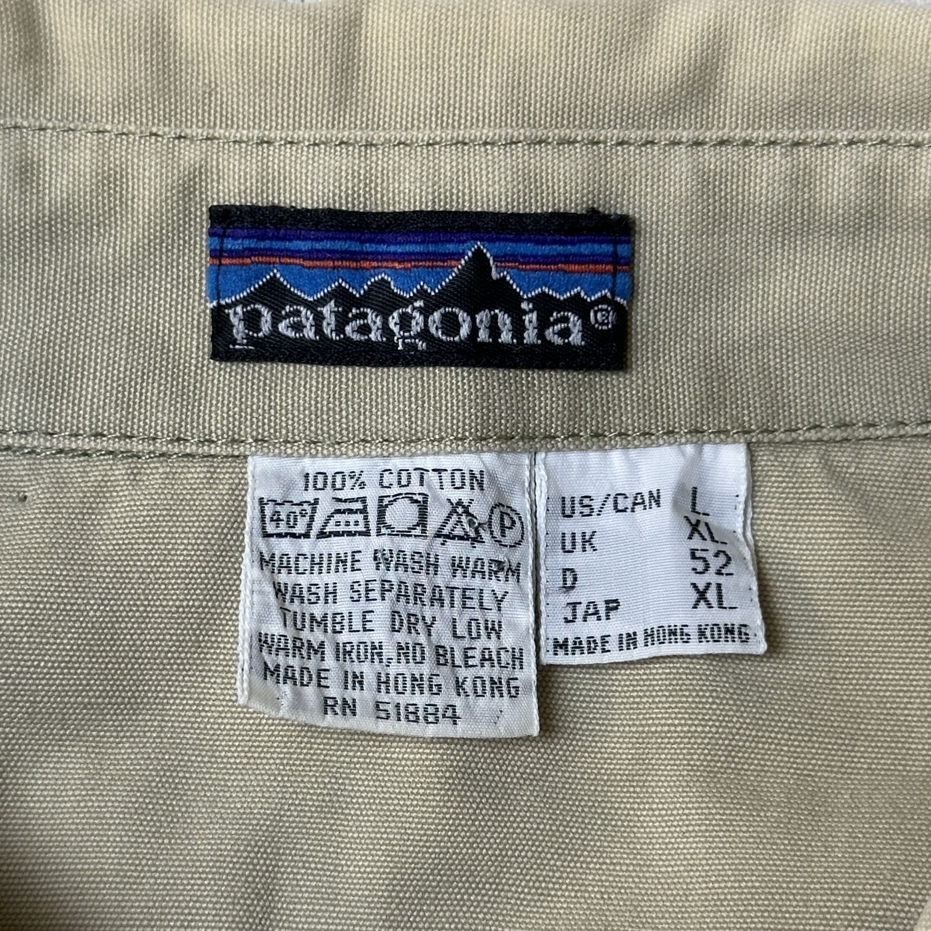Patagonia Vintage Patagonia Tan Utility Button-Up Shirt Size L 80s 90s Size US L / EU 52-54 / 3 - 3 Thumbnail