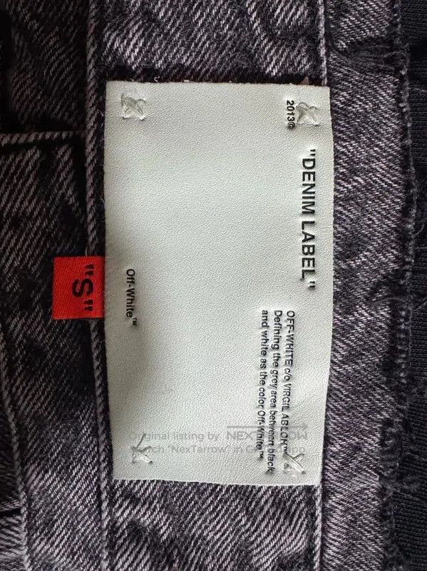 Off-White Off-White Men's Black Gray Embroidered Jacket . Size US L / EU 52-54 / 3 - 7 Thumbnail
