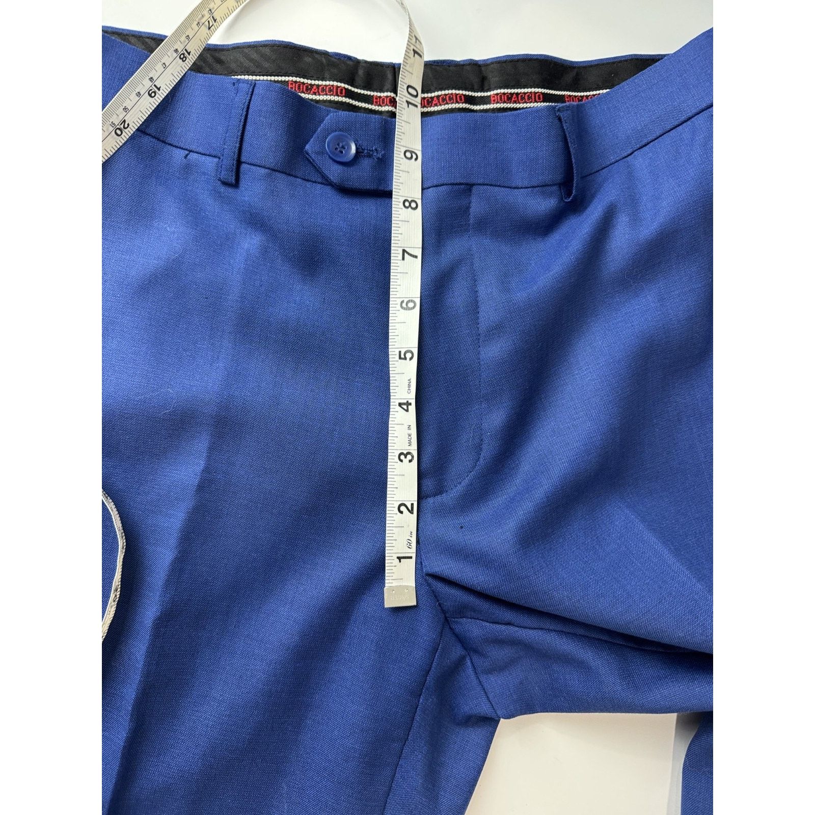 Other Bacaccio Uomo Blue 2-Piece Suit 40S Jacket 34S Pants Slim Size 40S - 15 Thumbnail