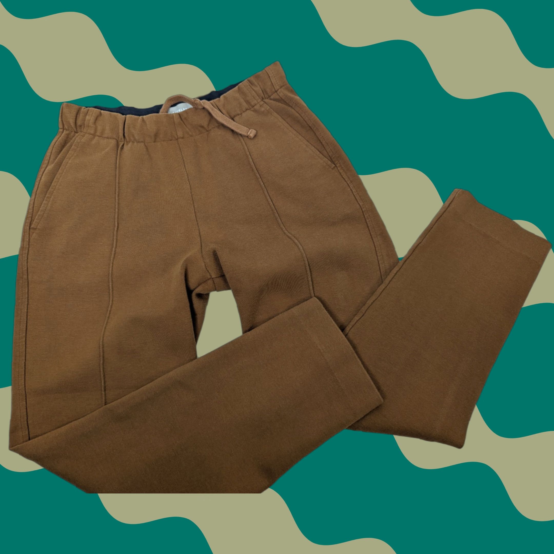 Everlane Everlane The Dream Pant Cotton Modal Stretch Pull-On Drawstring Brown Camel XS Pant Women Pull On Stretch Elastic Waist Ankle Casual 90s? Size 26" / US 2 / IT 38 - 1 Thumbnail