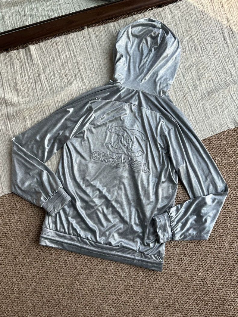 Chanel Chanel Thin silver coat Size XS / US 0-2 / IT 36-38 - 1 Thumbnail