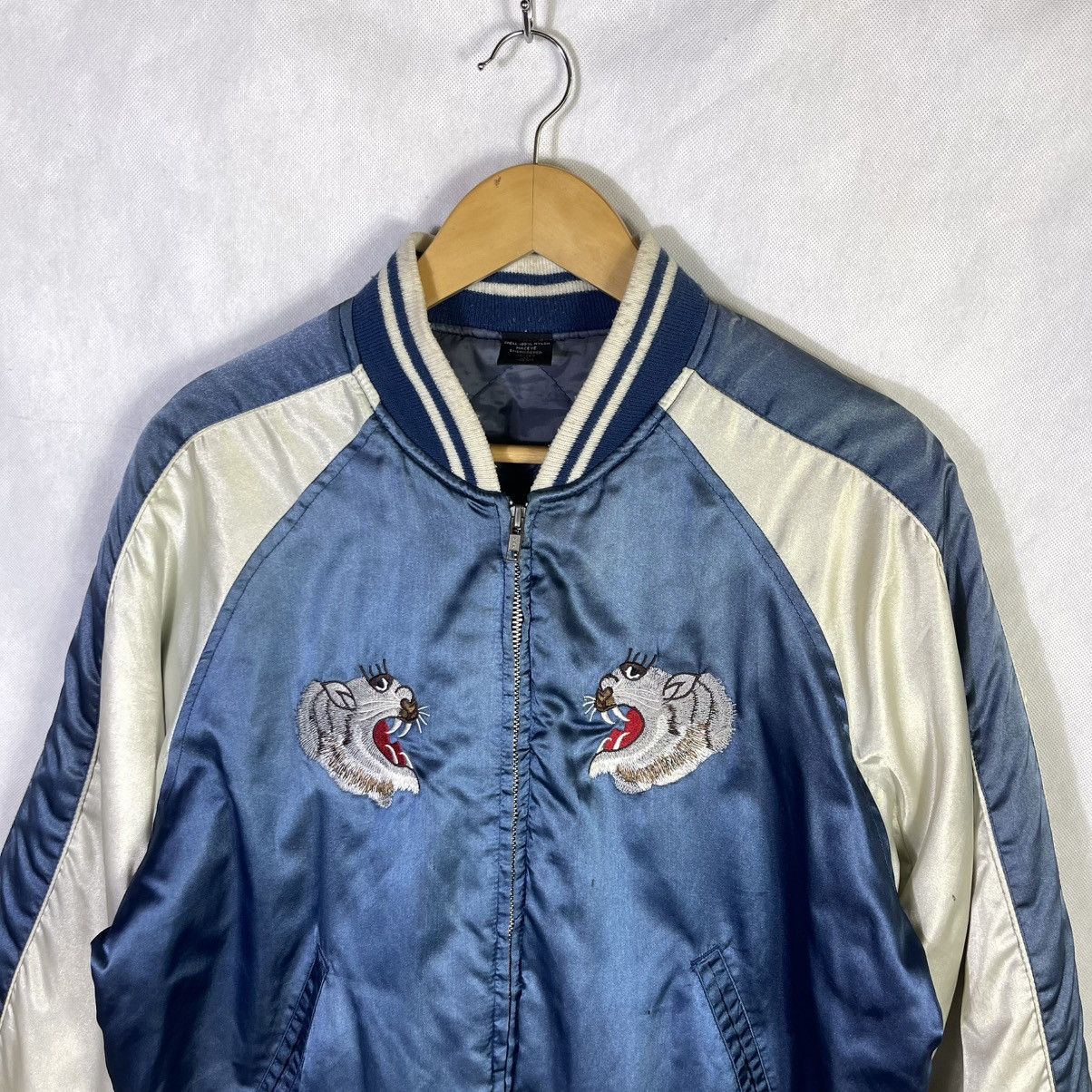50s スカジャン　souvenir jacket VINTAGE 1950 50s SUKAJAN EAGLE EMBROIDERY WWII ERA JAPAN