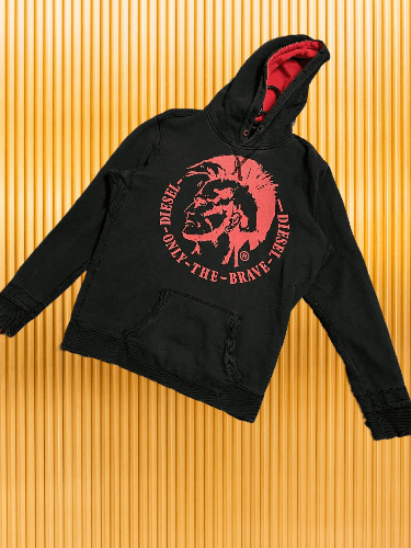 Diesel × Japanese Brand Vintage Diesel Archival Boxy Hoodie Y2K Size US S / EU 44-46 / 1 - 1 Thumbnail