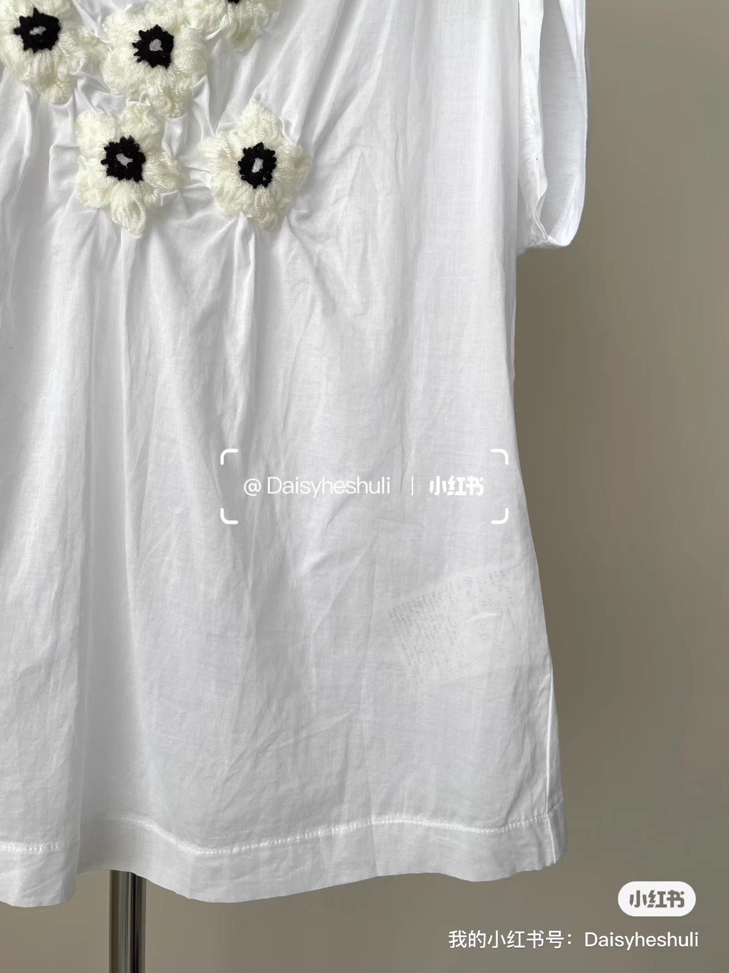 Comme des Garcons Comme des Garçons CDG Tricot Floral Short Sleeve T-shirt Ｑ24 Size M / US 6-8 / IT 42-44 - 4 Thumbnail