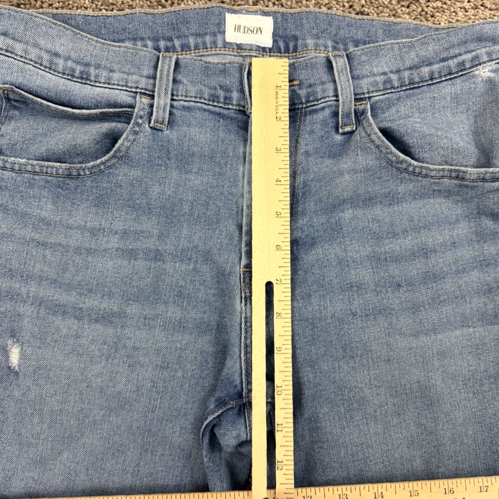Hudson Hudson Jeans Men 34 Slim Straight Low Rise Medium Wash Denim Blake Shirt? Size US 35 - 4 Thumbnail