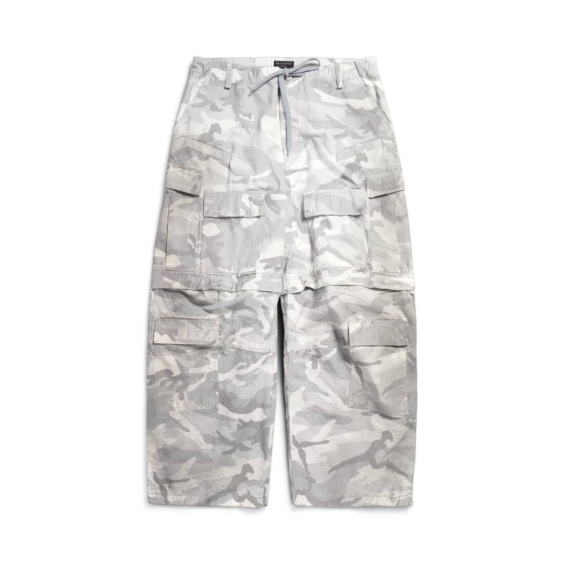 Balenciaga o1tr1nto1025 Large Cargo Pants in Light Grey Size US 34 / EU 50 - 1 Thumbnail