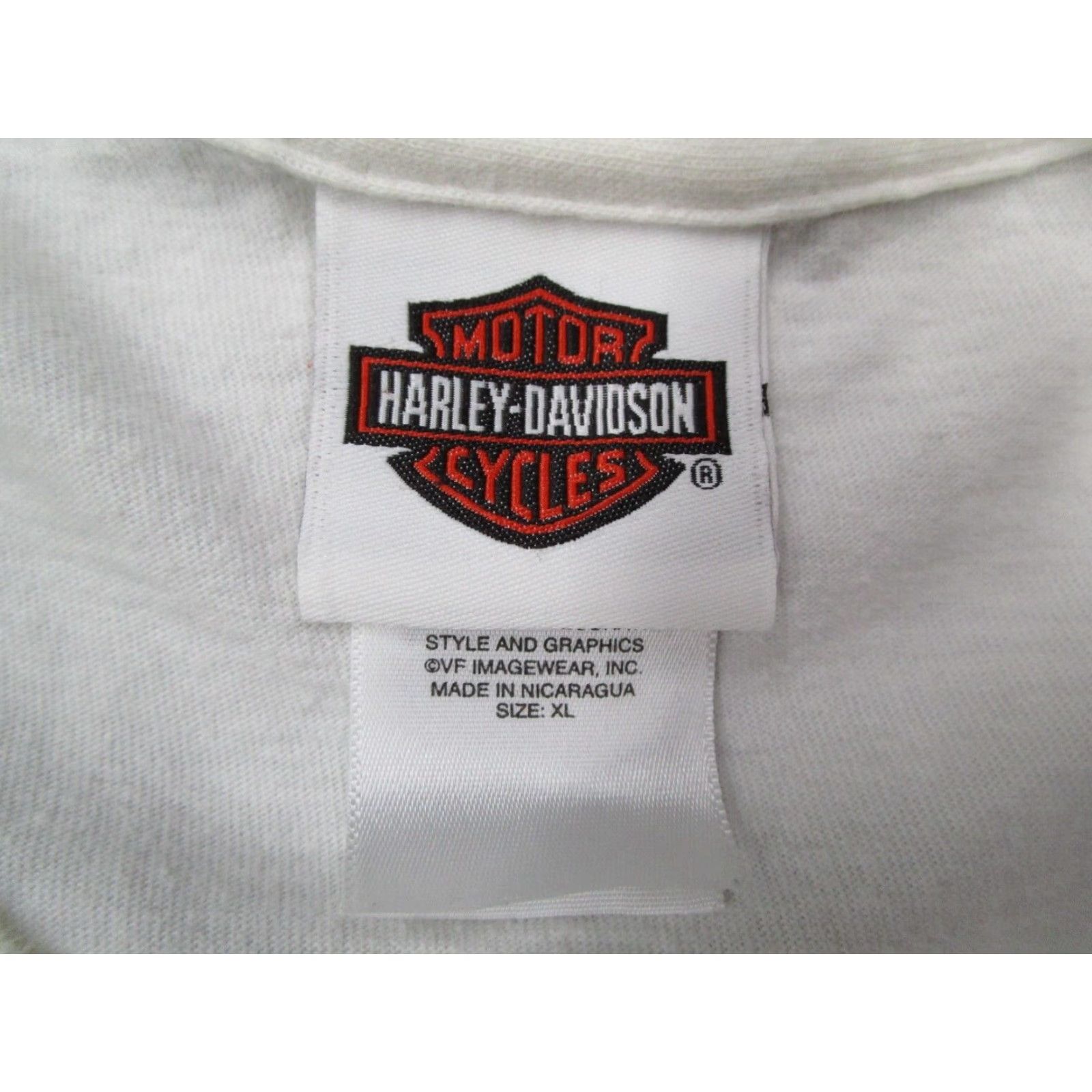 Harley Davidson Harley Davidson Shirt Mens Extra Large White Irvine Ride to Live Double Sided Size US XL / EU 56 / 4 - 2 Thumbnail