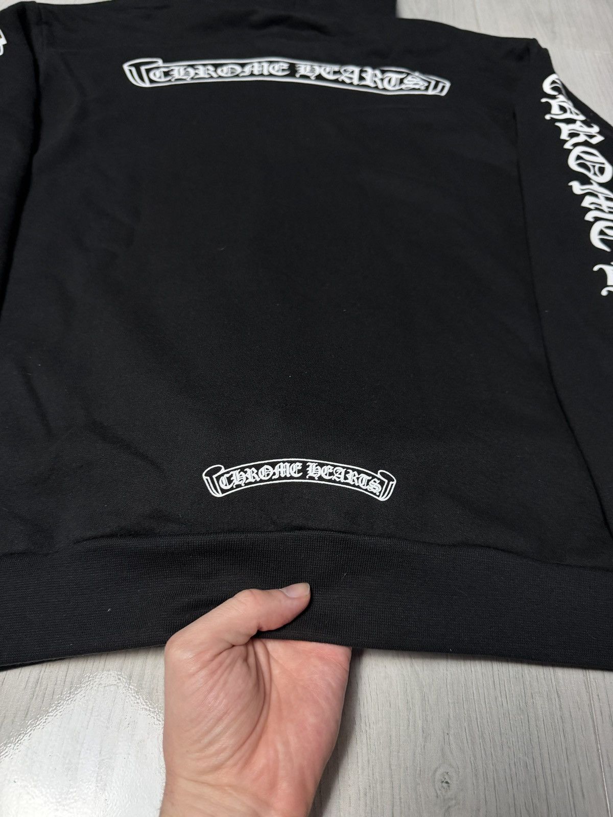 Chrome Hearts Chrome Hearts Scroll Sleeve Print Hoodie Size US S / EU 44-46 / 1 - 9 Thumbnail