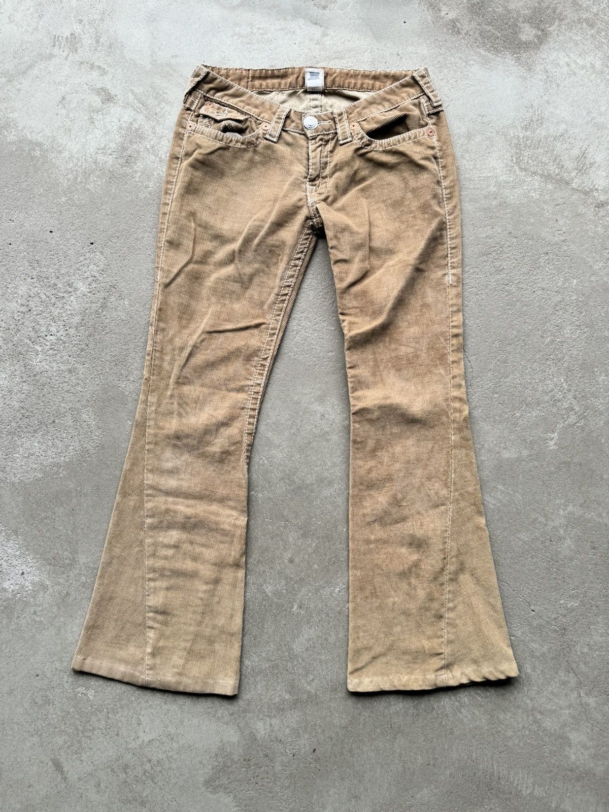 True Religion True Religion Vintage Y2k Flared Courduroy Pants Size US 30 / EU 46 - 3 Thumbnail