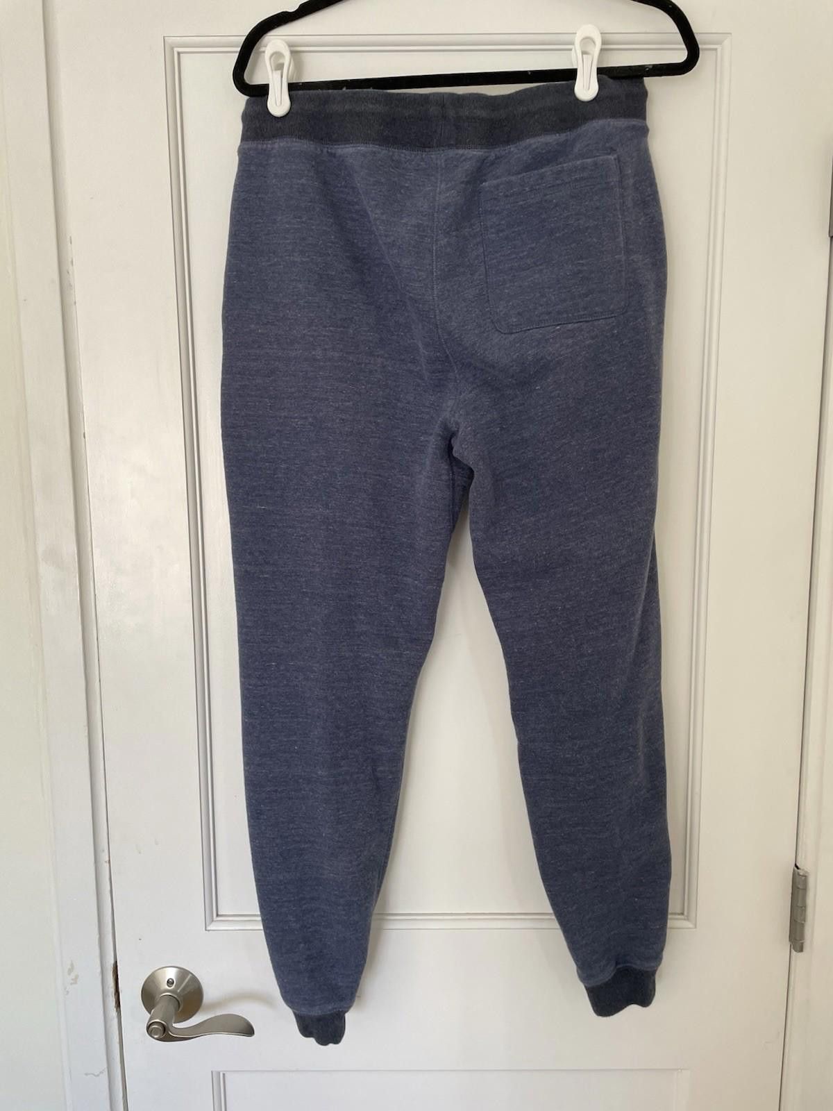 J.Crew J Crew Double Brushed Fleece Sweatpants Jogger Blue M Size US 32 / EU 48 - 2 Thumbnail