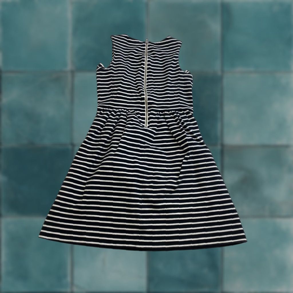 J.Crew J.Crew Dress Women’s XXS Black White Striped Pockets Multicolor Short Sleeveless Crew Neck Fit & Flare Mini Size XXS / US 00 / IT 34 - 1 Thumbnail