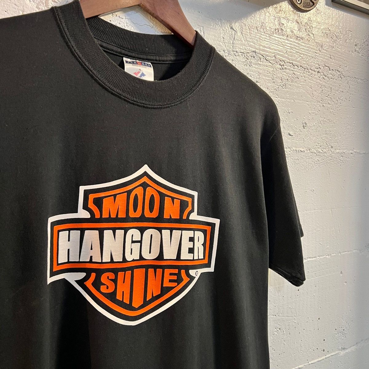 Band Tees Vintage 2000’s Moonshine Hangover Harley Parody T-Shirt Med Size US M / EU 48-50 / 2 - 4 Thumbnail