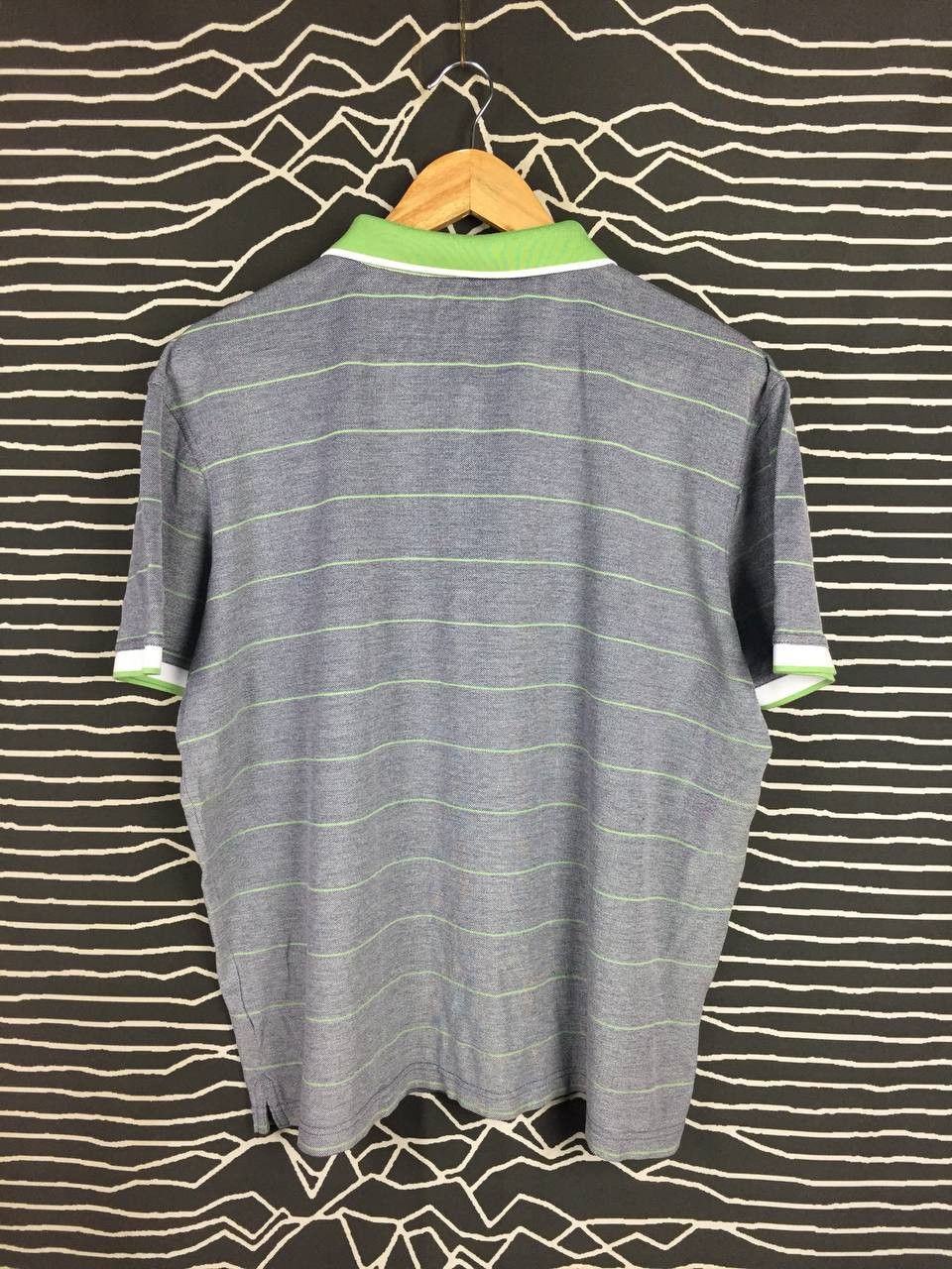 Balmain Balmain Paris Crest Logo Pinstripe Casual Polo Shirt Size US XL / EU 56 / 4 - 7 Thumbnail