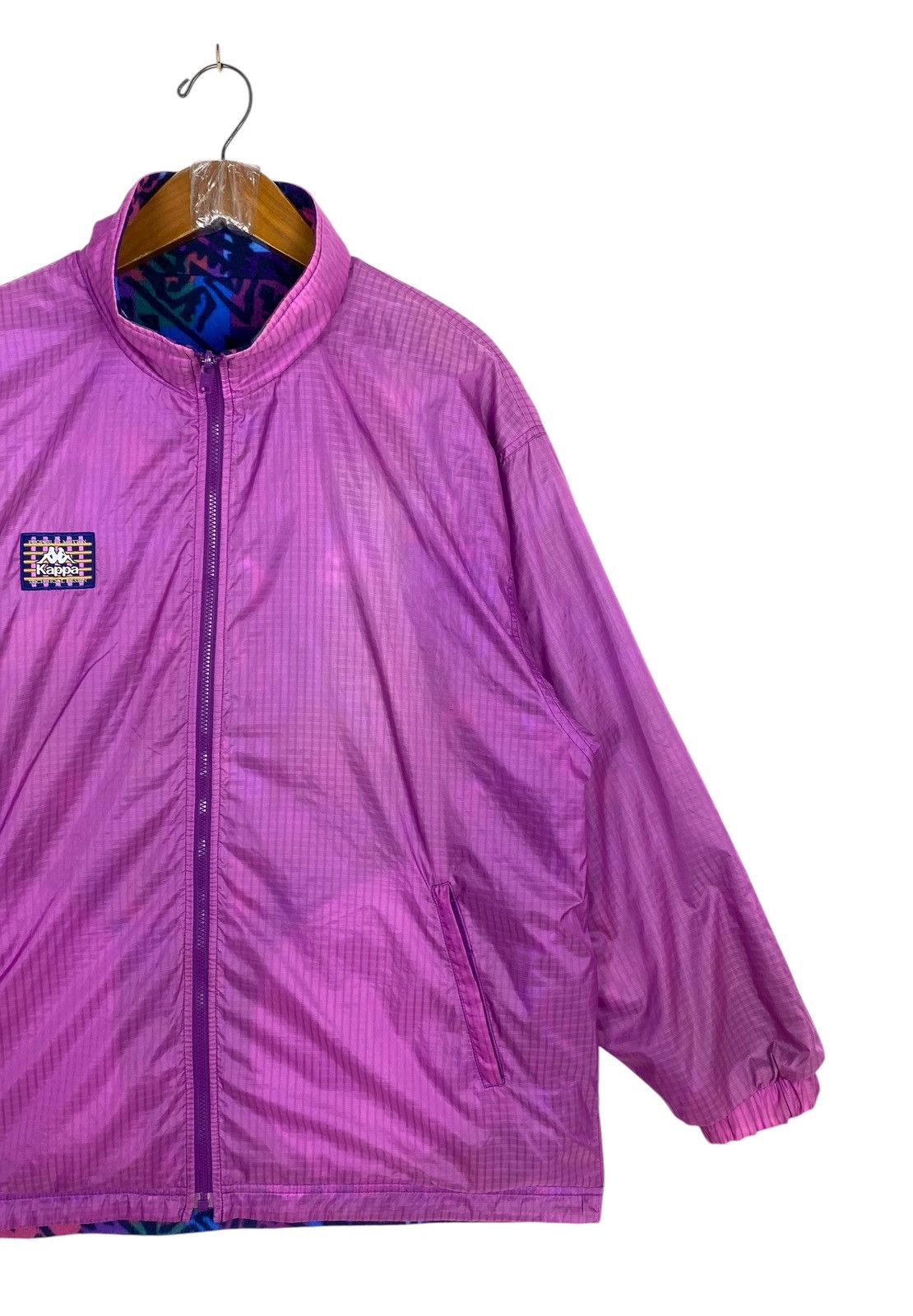 Kappa Rare‼️ Vtg 90s Kappa Reversible Track Jacket Fleece Lining Size US M / EU 48-50 / 2 - 9 Thumbnail