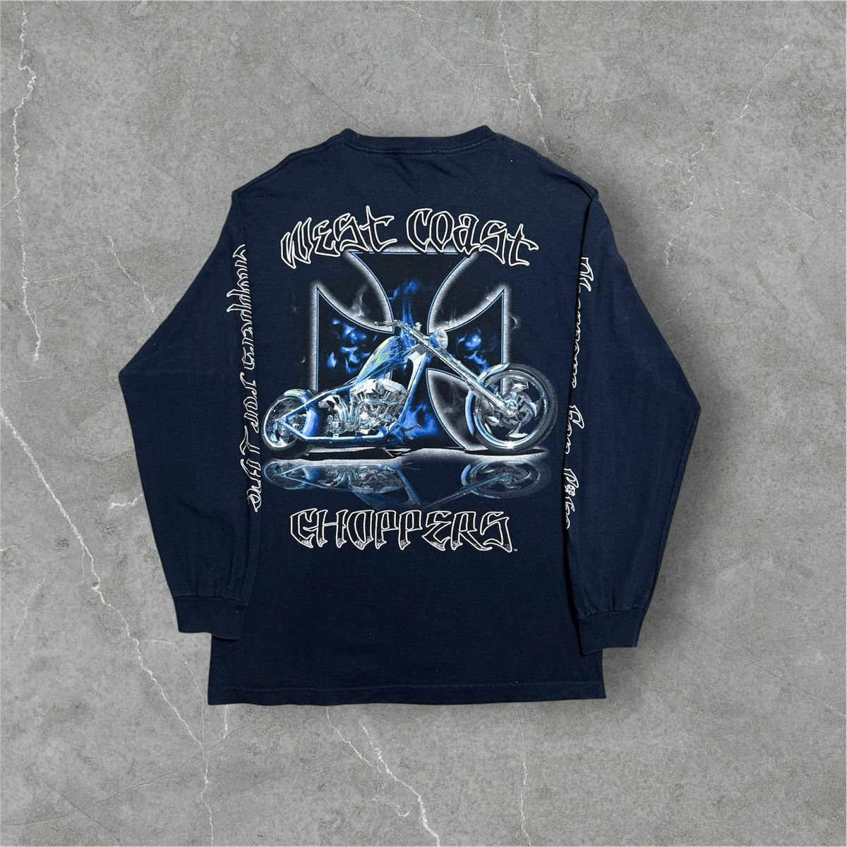 West Coast Choppers 1990s Jesse Who West Coast Chopper Long Sleeve Size US XL / EU 56 / 4 - 2 Thumbnail