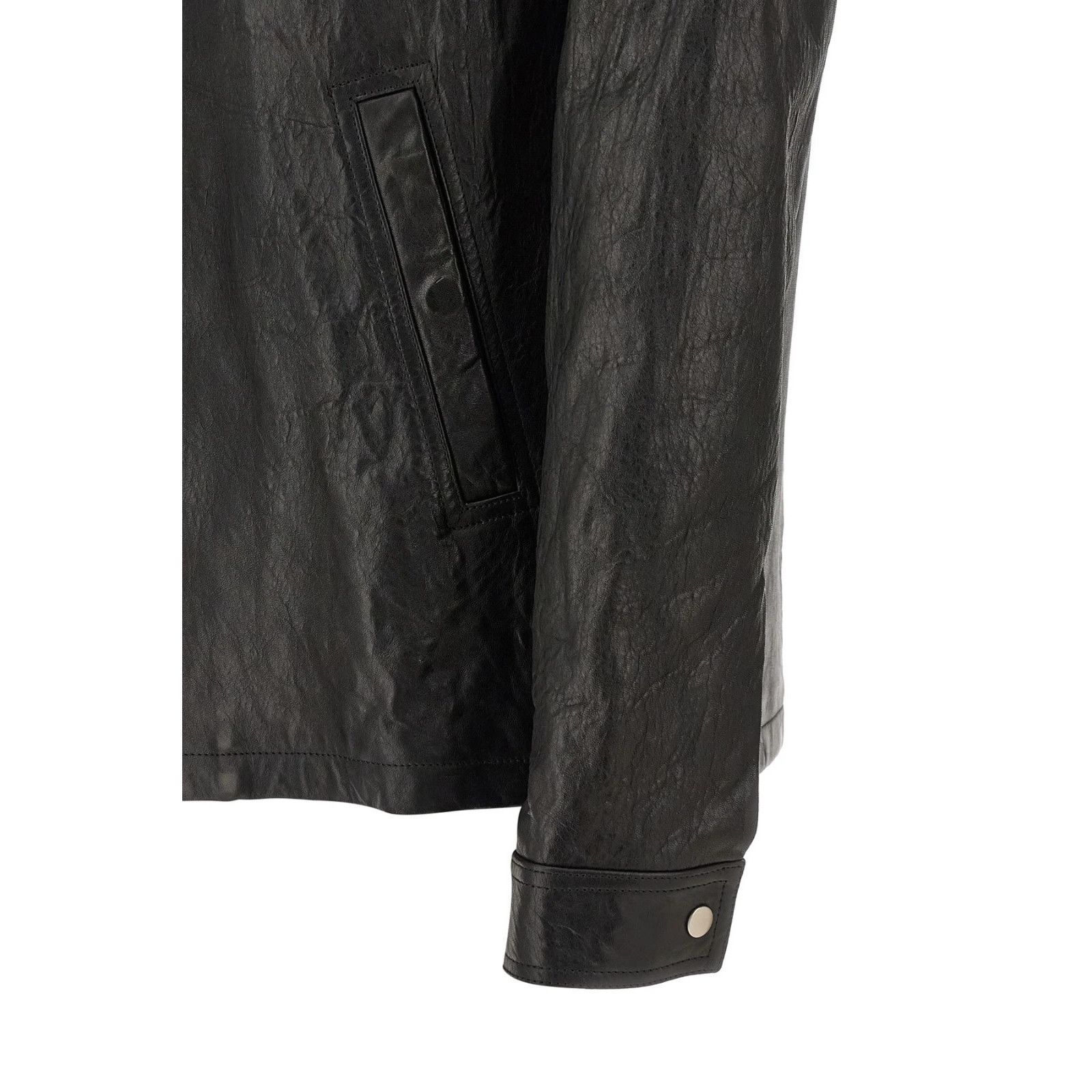Rick Owens RICK OWENS Brad Black Leather Jacket New & Authentic (Men's Size US M / EU 48-50 / 2 - 4 Thumbnail