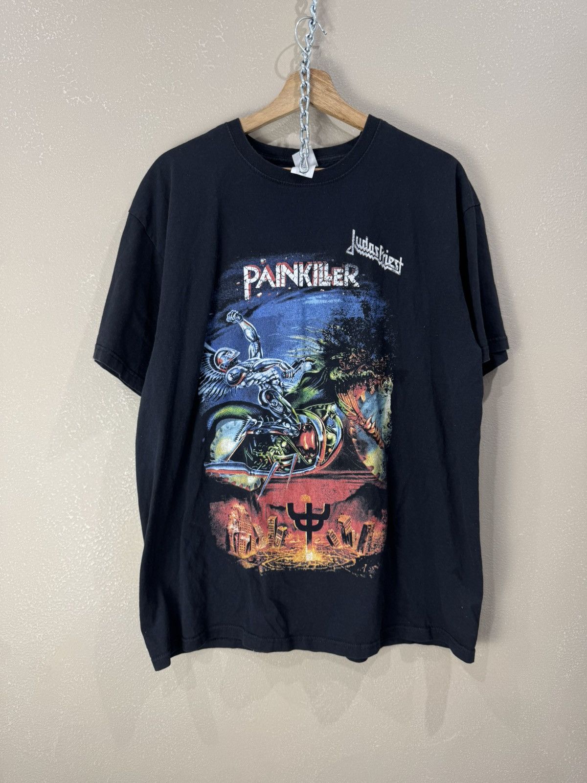 Judas Priest Vintage Judas Priest Y2K 00’s “Painkiller” Tshirt Size US XL / EU 56 / 4 - 1 Thumbnail