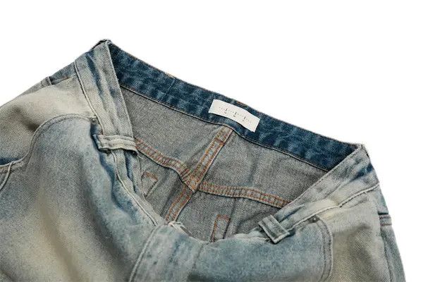 VIBE Men's casual straight punk distressed washed gradient jeans Size US 32 / EU 48 - 4 Thumbnail