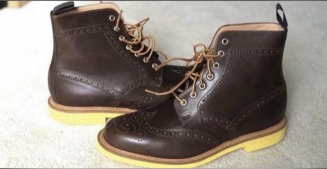 Mark McNairy Waxy Wingtip Leather Boots Size US 10 / EU 43 - 2 Thumbnail