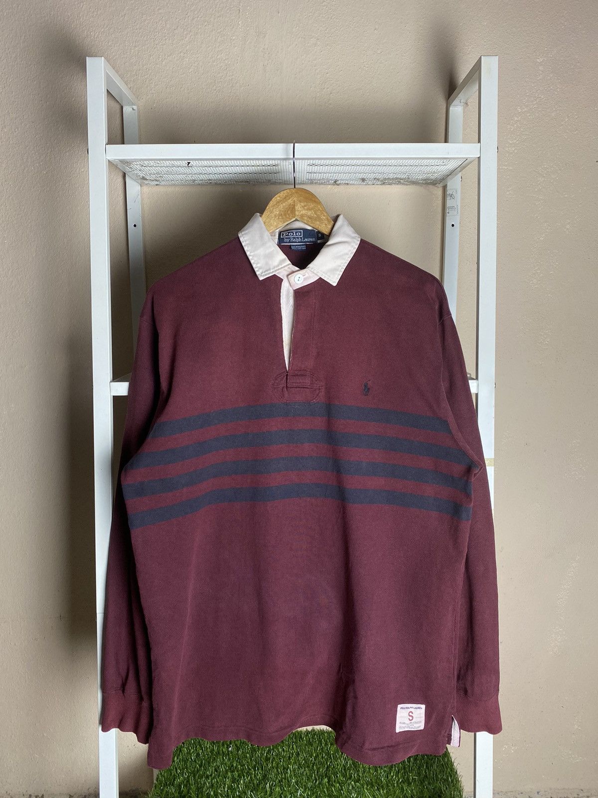 Polo Ralph Lauren FADED Vintage Polo Ralph Lauren Rugby Polos Size US M / EU 48-50 / 2 - 1 Thumbnail