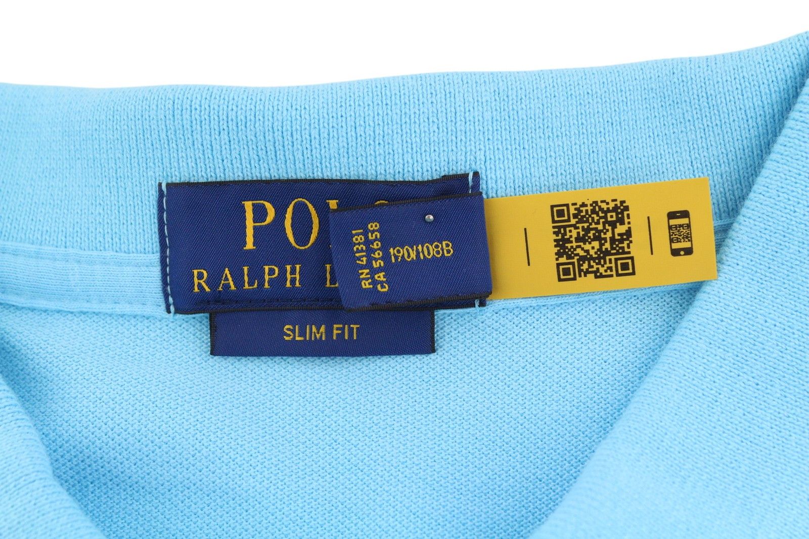 Polo Ralph Lauren SLIM FIT 2XL Blue Short Sleeve Polo Neck T-Shirt 84532 Size US XXL / EU 58 / 5 - 6 Thumbnail