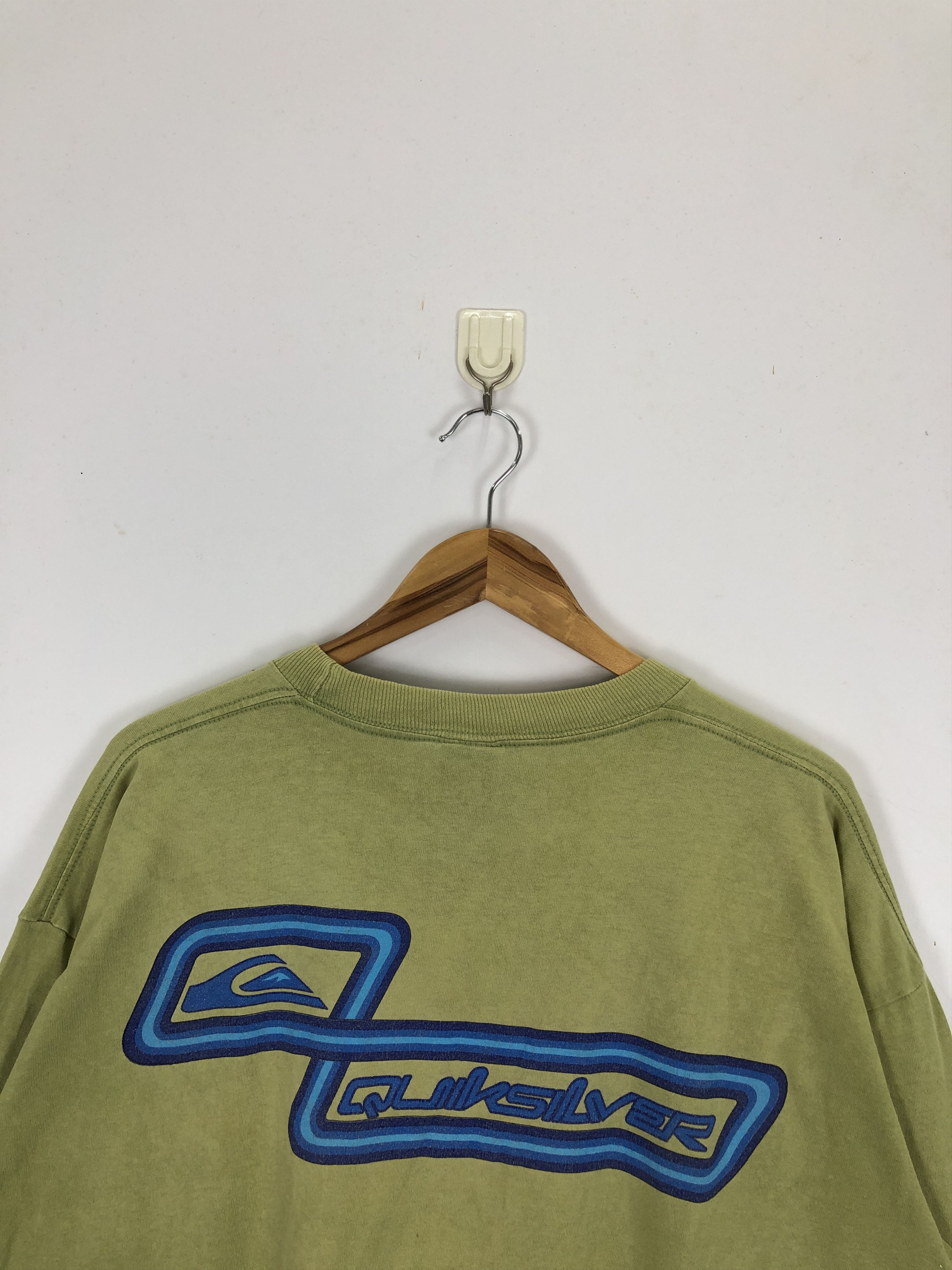Quiksilver × Vintage Vintage 90s Quiksilver Surfing Short Sleeve T Shirt TA0496 Size US XL / EU 56 / 4 - 4 Thumbnail
