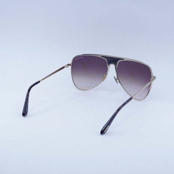 Tom Ford Tom Ford Ethan FT0935 28F Sunglasses Gold Aviator Frame Size ONE SIZE - 5 Thumbnail