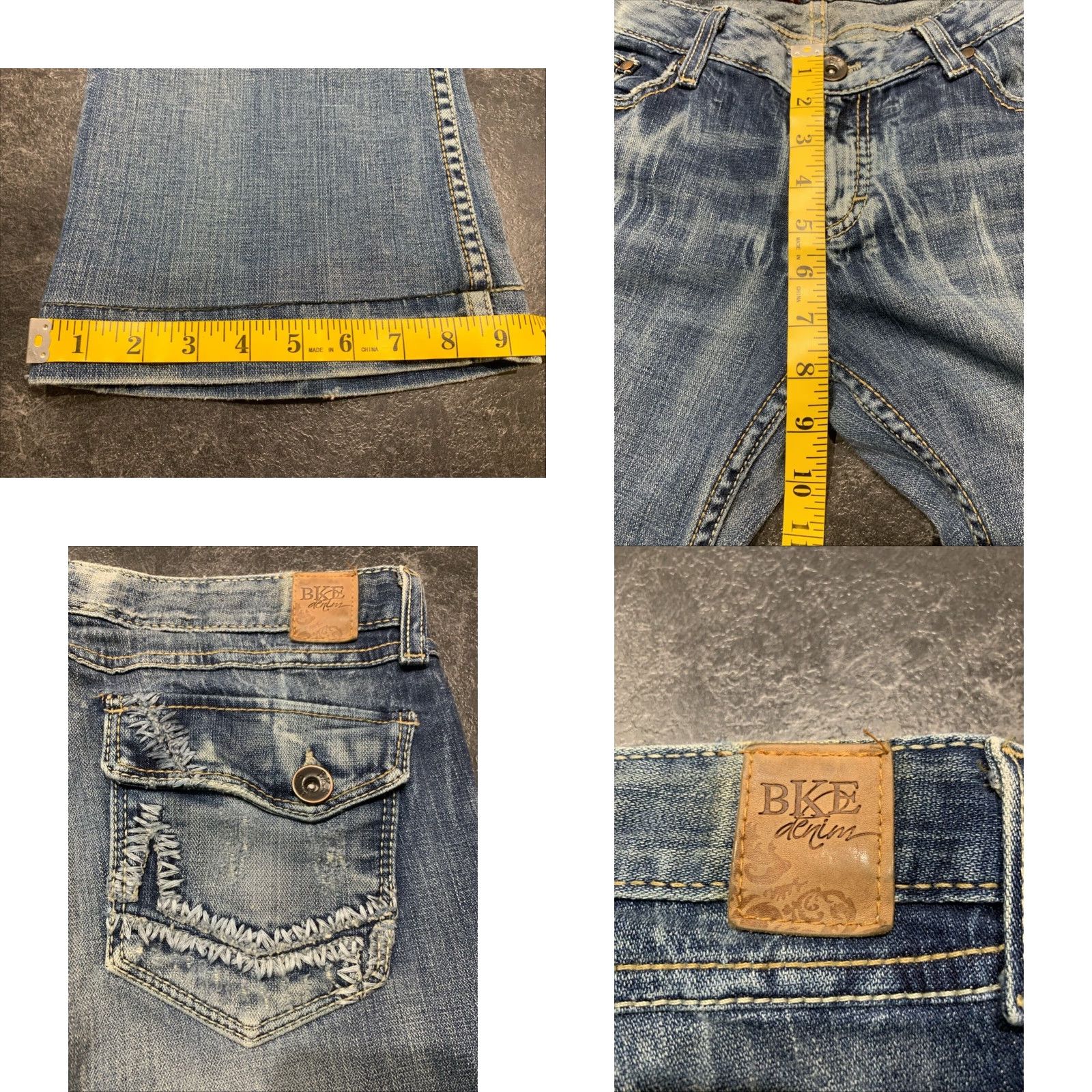 BKE VINTAGE BKE Buckle Jeans Madison Bootcut Denim Stretch Women's 34x32.5 Blue Size 24" / US 00 / IT 34 - 8 Thumbnail