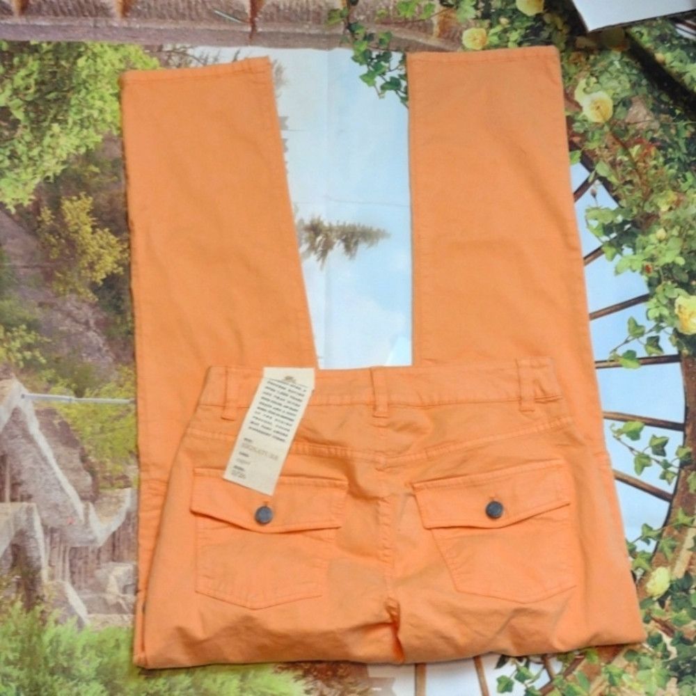 Talbots Talbot's cargo signature Capri orange pants size 2/26 Size 26" / US 2 / IT 38 - 3 Thumbnail