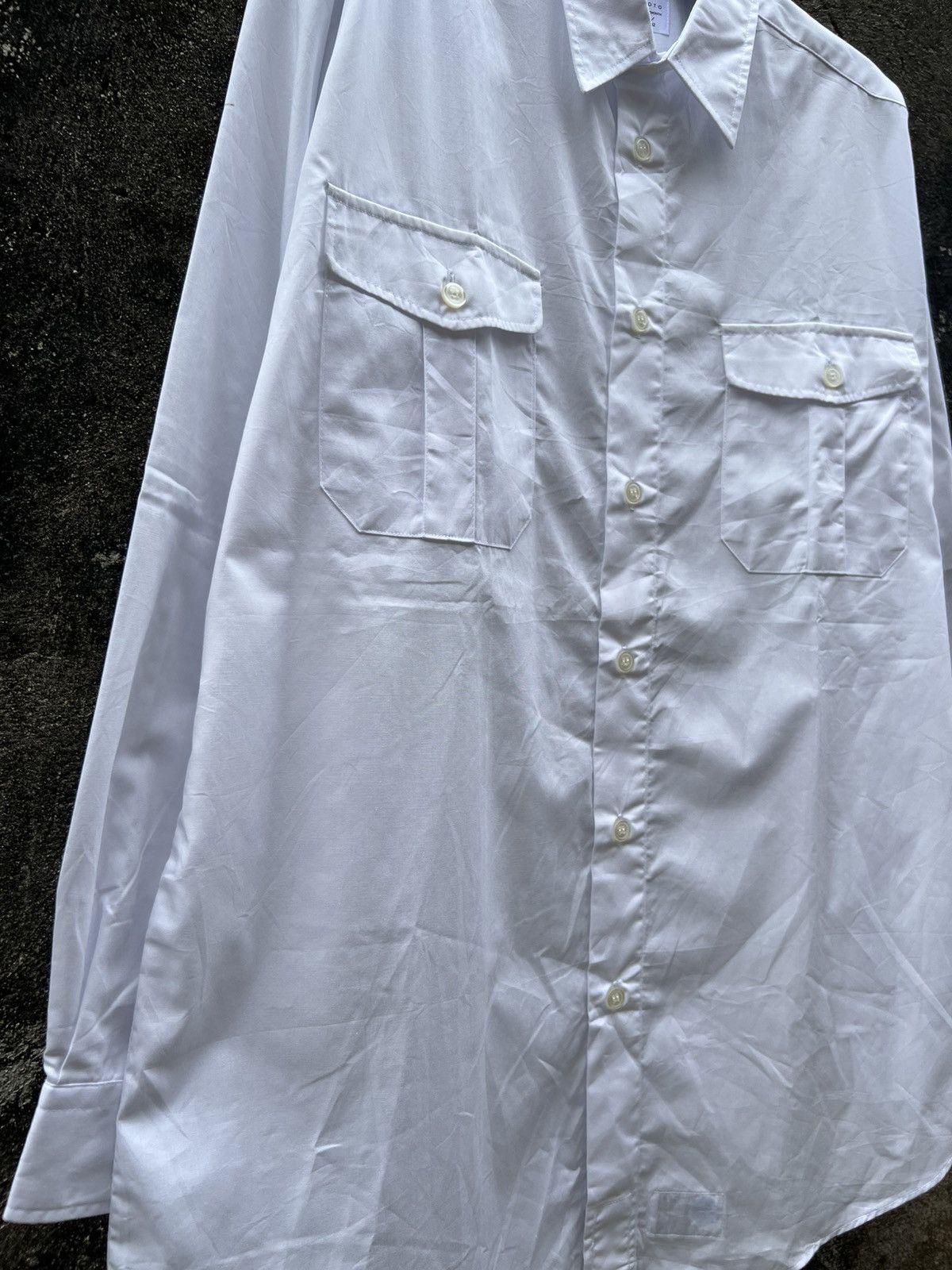 Yohji Yamamoto Yohji Yamamoto White Shirt Size US XL / EU 56 / 4 - 4 Thumbnail