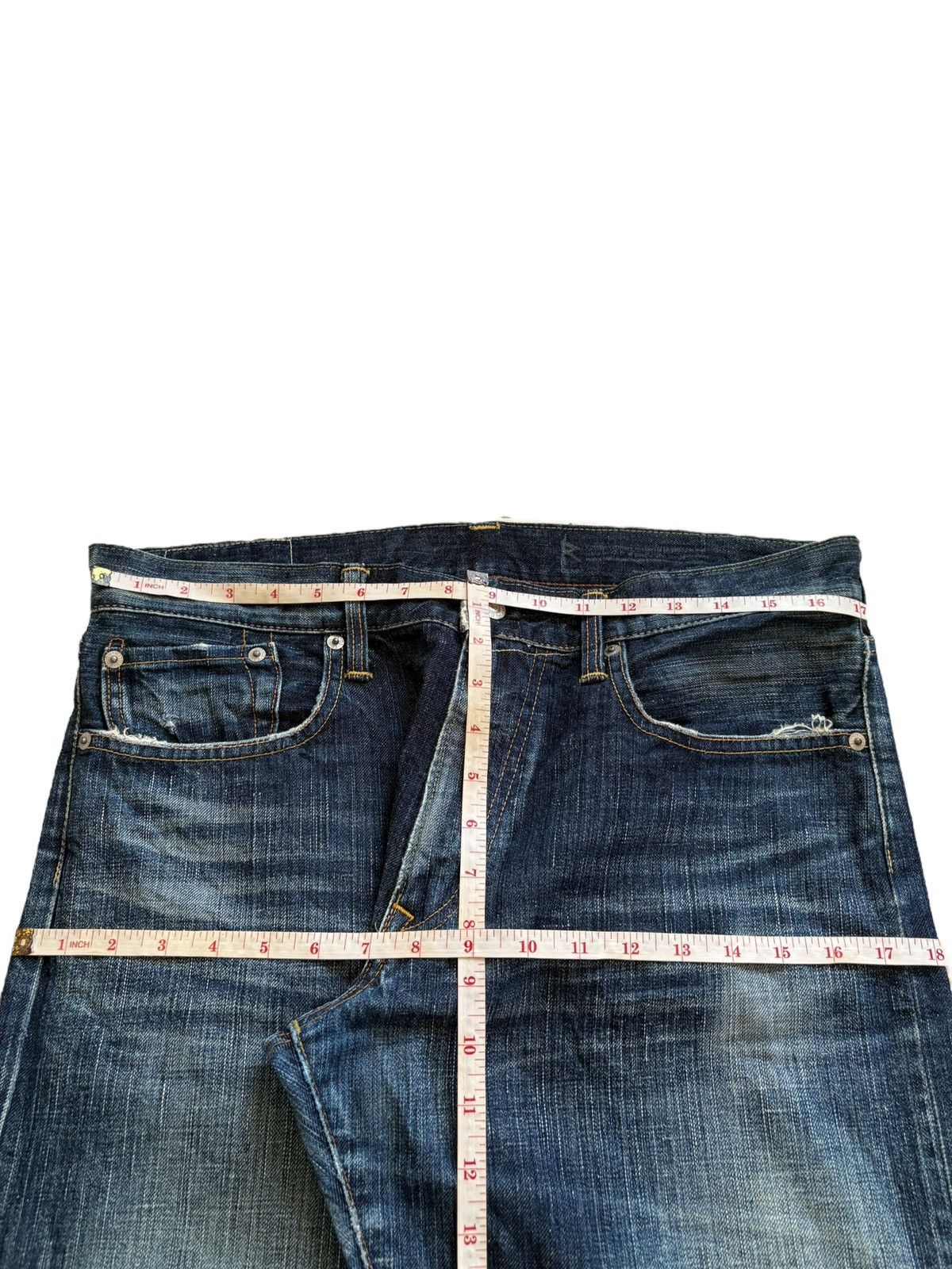 Edwin Vintage Edwin 503R Blue Wash Loose Jeans Size US 34 / EU 50 - 12 Thumbnail