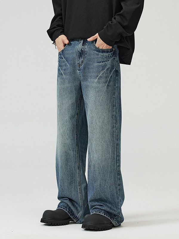 Japanese Brand Men's Lightning American Retro Flared Washed Jeans Size US 32 / EU 48 - 2 Thumbnail