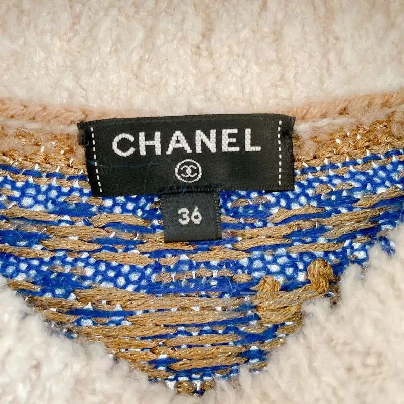 Chanel Chanel Wool Blend Striped Sweater for Women . Size S / US 4 / IT 40 - 7 Thumbnail