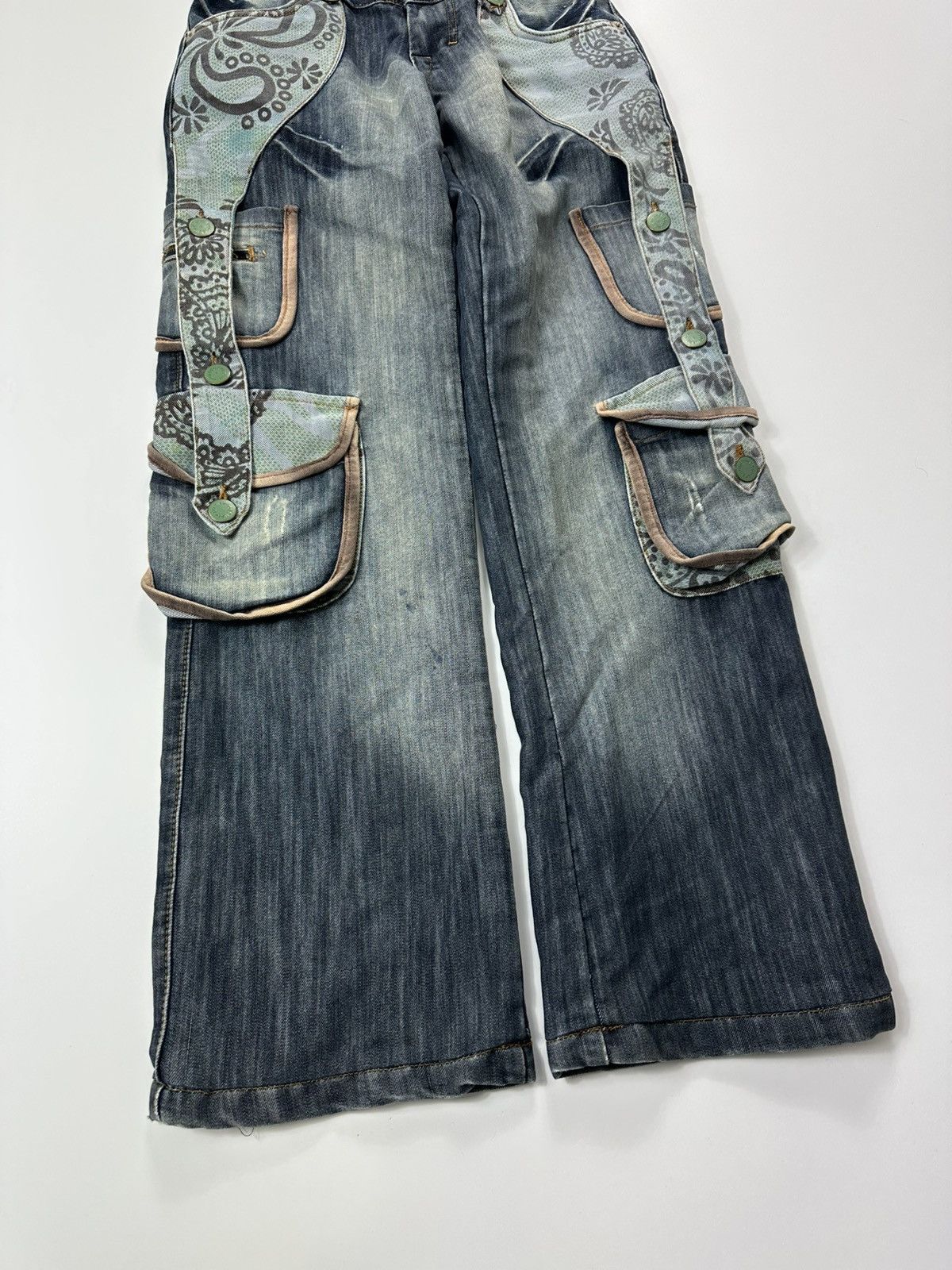 Dsquared2 Dsquared Cargo Multi Pocket Jeans Baggy 28 Size Fit Y2K Size 28" / US 6 / IT 42 - 7 Thumbnail