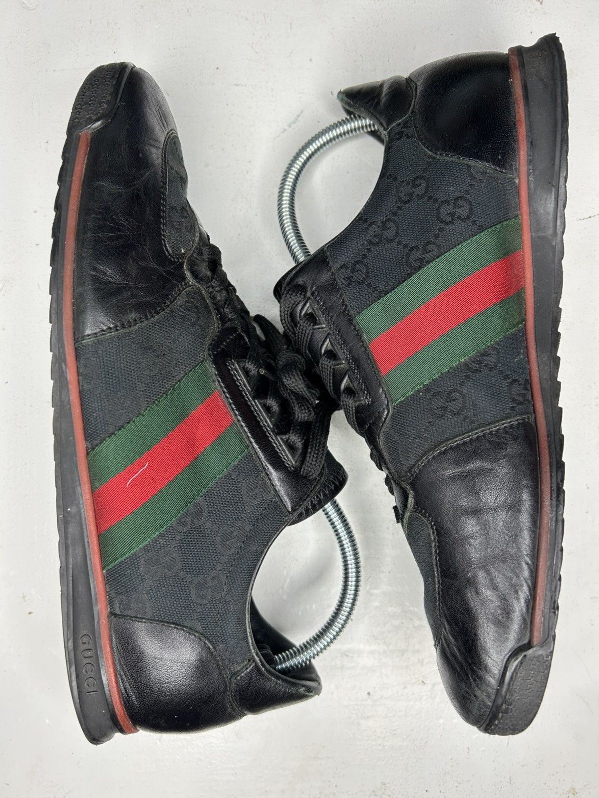 Gucci Gucci GG Web Stripe Mens Size 9G / 9.5 US Mens Black Sneaker Size US 9.5 / EU 42-43 - 4 Thumbnail