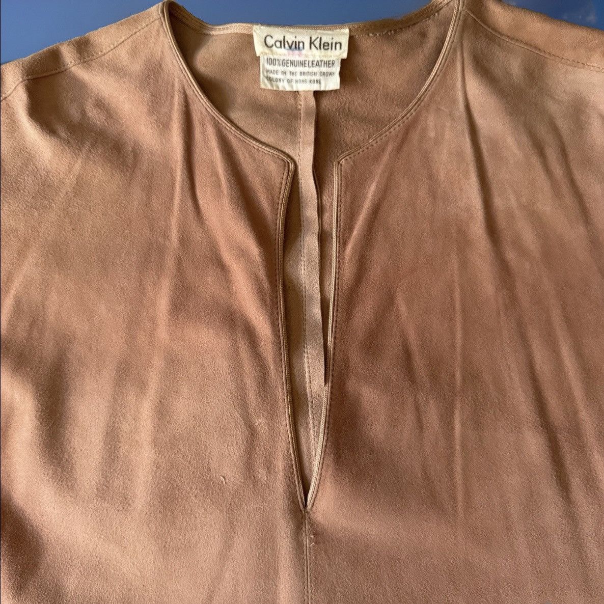 Calvin Klein CALVIN KLEIN Vintage 70s Pink Suede Top M 6 8 Boho 60s Size M / US 6-8 / IT 42-44 - 7 Thumbnail